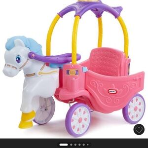 Pink and Purple Horse Carriage